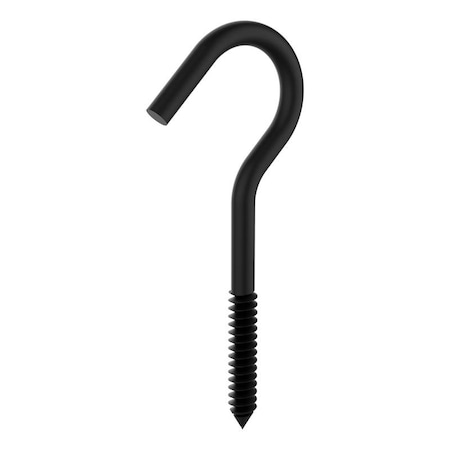 National Hardware National Hardware Medium Storm Shine Black Steel 4-1/4 in. L Screw Hook 60 lb 1 pk N820-102